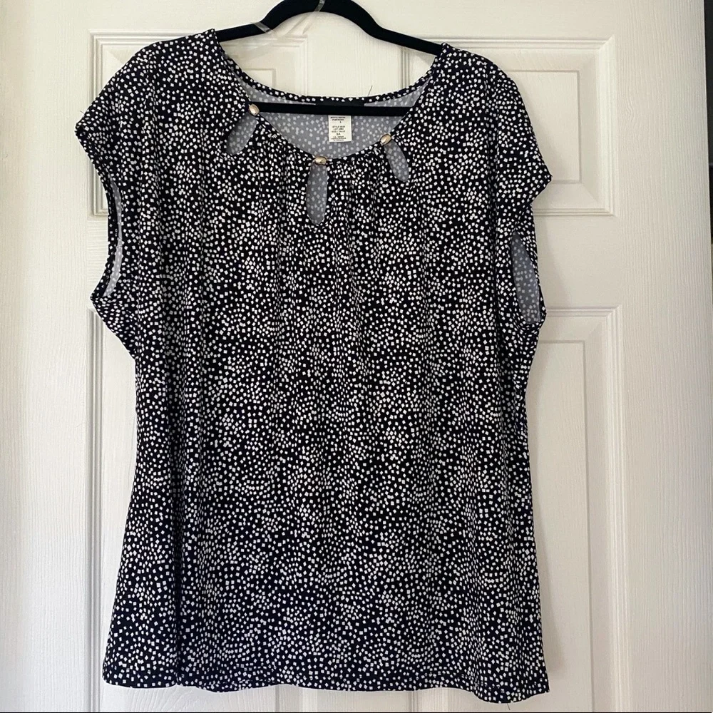 Mandy Evans Black and White Tunic - Picture 1 of 5